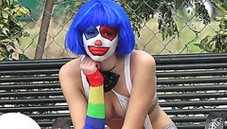 Super Sexy Clown Gets Picked Up And Fucked Along The Way