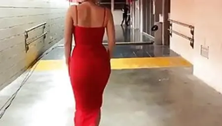 Anne-Marie In Sexy Red Dress