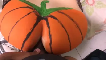 Witch Give Her Pumpkin Booty On Halloween Party - Cheerful Halloween Anal