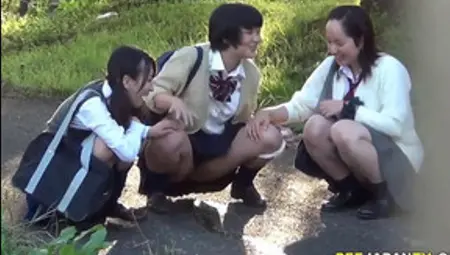 Nasty Asian Schoolgirls Getting Wet Together