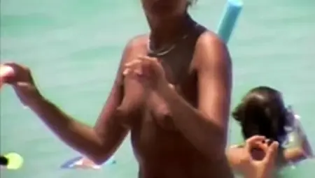 Big Boobs Hot Topless MILFs Voyeur Beach Amateur Video