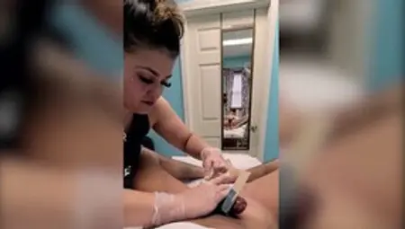 Dude Is Filming His Very First Brazilian Wax Experience