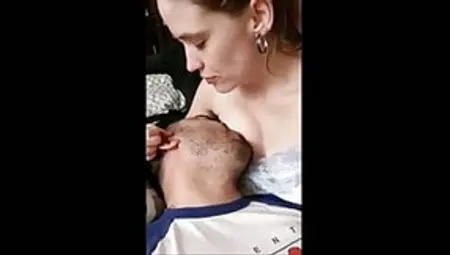 Wife Gets Double Orgasm From Breastfeeding Her Husband