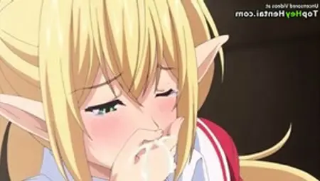Hentai Busty Schoolgirl Elf Gets Fucked Hard