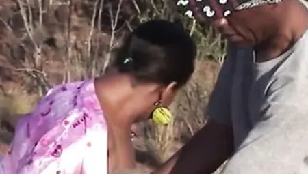 AFRO SEX SLAVES - Romantic Afro Outdoor Get Away Turns Coarse SADOMASOCHISM Public Screw