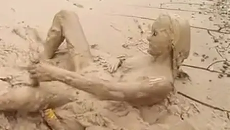 Lady Masterbating In Mud