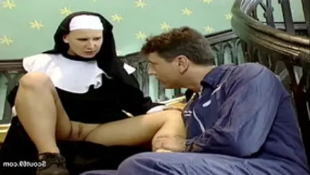 German Nun Get Her First Fuck From Repairman