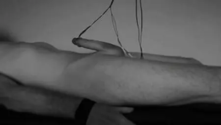 Tied And Milked To Handsfree Orgasm. E-stim Jizzed Edging