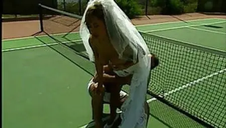 Stunning Young Big Tit Bride Is Licked By Tennis Coach