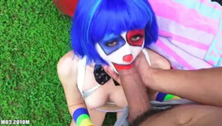 Hitchhiker Teen Clown Mikayla Mico Boned