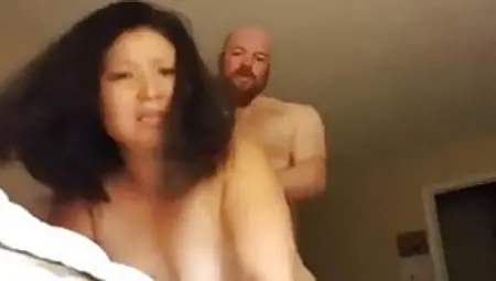 Japanese Wife Fucked Hard By White Husband