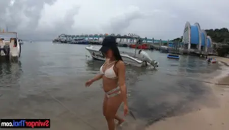Amateur Porn Video With His Curvy Thai Girlfriend Slut