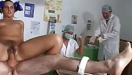 Hairy Pussy Pissing For Medical Exam