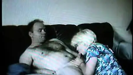 Discovered VHS Sextape Mom Sucking Father That Was Aged