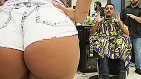 Booty Latina Wife Fucks The Barber