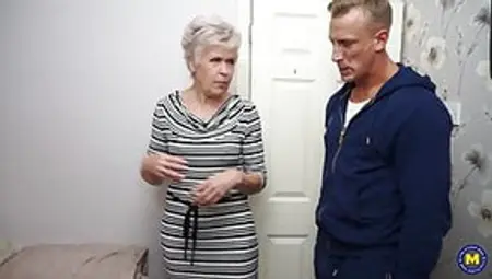 Granny Gets Amazing Sex With Strong Young Boy