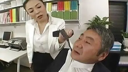 Japanese Boss Fucks Her Employee So Hard At Office - RTS