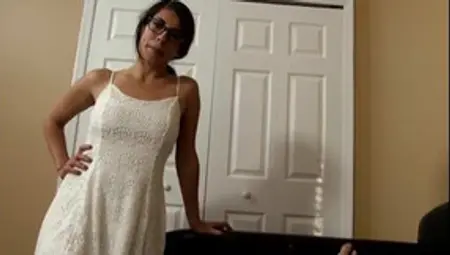 Nerdy MILF Sofia Rivera Gets Naked And Rides Some Cock