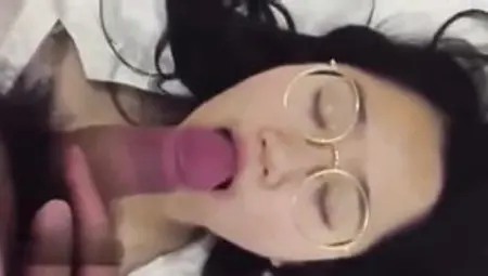 Asian Oral Sex With Glasses