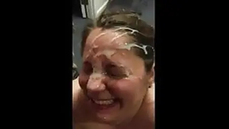 Cum Facial Drenched