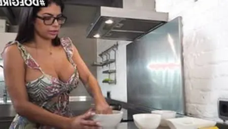 DOEGIRLS - Sheila Ortega - Hispanic Housewife Masturbates With Her Sex Toy While Her Hubby Is Away