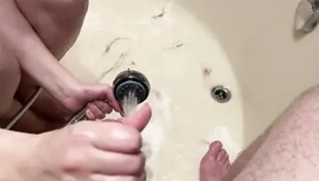 Czech Wife Massage Prostate Using Shower To Quick Powerfull Spunk Flow