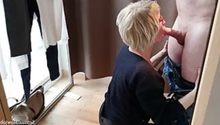 Sexy Milf Has Sex In A Fitting Room During Her Break