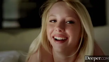 Deeper. Young Blonde Dixie Gets Spit Roasted