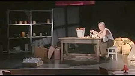 Public Sex On A Stage Of A Theatre As People Watch