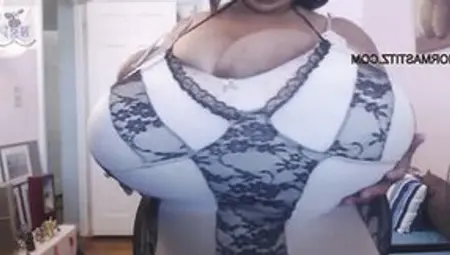Large Jugs African Woman On Web Cam