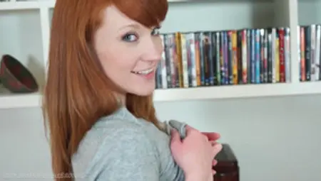 Redhead Librarian Is Riding On The Hard Dick