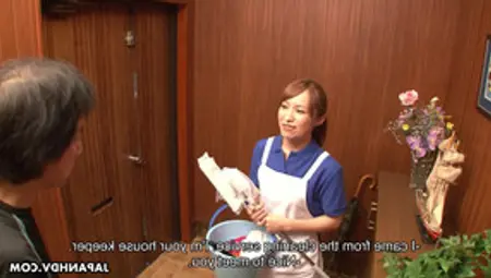 Asian Cleaning Lady Yukari Toudou Is Seduced By Pervy Client