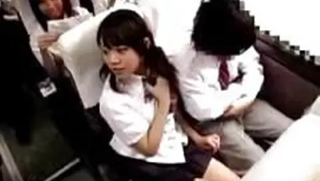 Schoolgirl Jerking Off Guys Cock On The Schools Bus Trip
