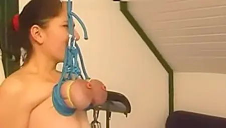 Slave Girl Gets Hanged By Tits And Nipples Tortured