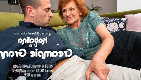 Granny Katalina Is Getting A Creampie From Her Younger Suitor