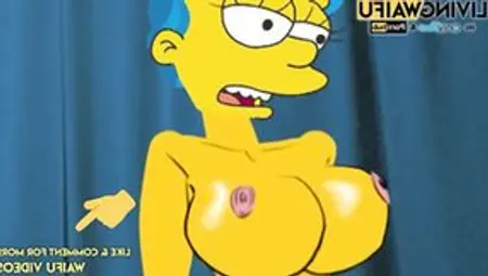 MARGE SIMPSON Cougar 2D Anime Real Waifu #5 Rides Huge ANIMATION Butt