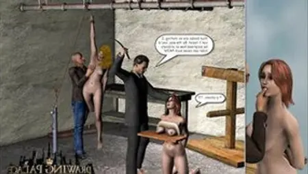 3D Porn BONDAGE 18 Yo Slaves Bound Up For The Master