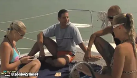 Euro Swingers Fuck On A Sailboat And Swap Partners Under The Summer Sun