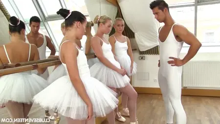 Uniformed Ballerinas Line Up To Suck And Get Thoroughly Fucked
