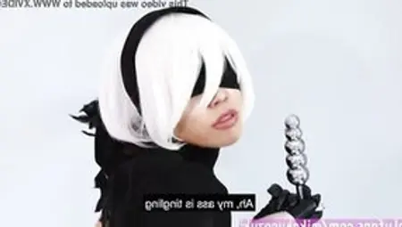 Uncensored Japanese Miko Kurozuki Gets Booty To Mouth And Cummed - NieR 2B Cosplay (Trailer)
