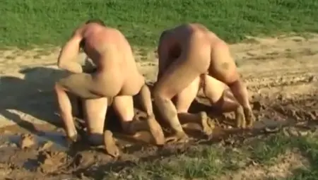 2 DIRTY GRANNIES FUCK IN THE MUD.