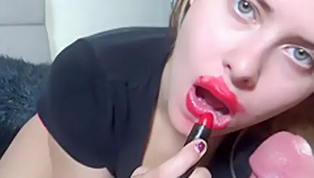 Jamie Stone - Pov Blowjob 30 - Red Lipstick Sloppy Facial