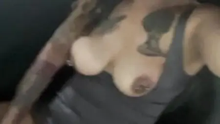 Vulgar Lusty Cunt With Mouth Touches Self During Vehicle Wash