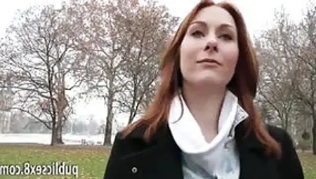 Redhead Czech Babe Gets Fucked By Horny Stranger For Money