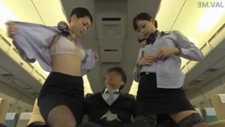 Stewardess Bitches Are Eager For Some Oral Fun