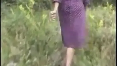 Classy Mature Wanders Out Into The Woods To Fuck