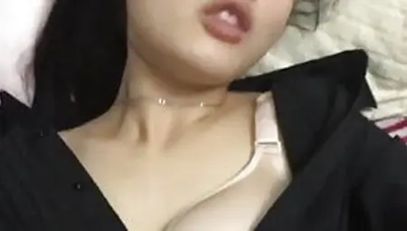 Cute Hairy Chinese Asian Chick Enjoying Sex