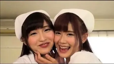 Nurse Uniform Asian Fingered Threesome