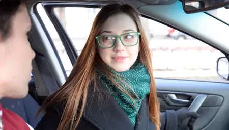 Slutty Girlfriend In Glasses Alita Angel Cheats With A Lusty Boss