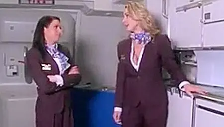 Clothed Stewardess Fucked In First Class